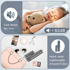 Hair Dryer, High-Speed Brushless Motor Ionic, Foldable and Portable 9Modes One Touch Switch with 1Diffuser, 1Nozzle and 1Concentrator Attachment for Home, Travel, Grey