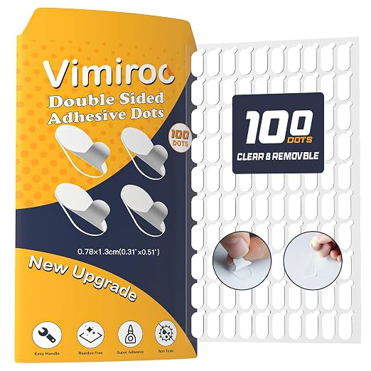 100Pcs Adhesive Glue Stick Dots Double Sided Sticky Tack Removable by VIMIROO
