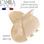 Camila Paris CP3293 French Hair Clip for Women, Small Nude Girls Hair Claw Clips Fashion Durable Hair Accessories for Women, Luxury Ladies Strong Hold No Slip Grip Clamp, Made in France