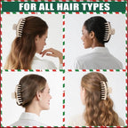 TOCESS Hair Claw Clips for Women - 8PK Large Neutral Matte Jumbo Hair Clips for Thick, Thin, Long, Short, Curly Hair Girls, Big Jaw Clip Set for Daily Use (Cream Beige)