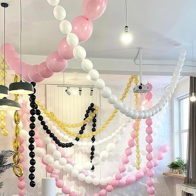 Pastel Pink Linking Balloons, Quick Linked Balloon - Image 6