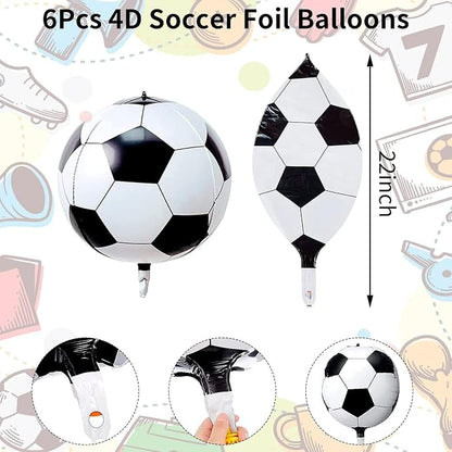 22 Inch 4D Soccer Foil Balloons - Image 2