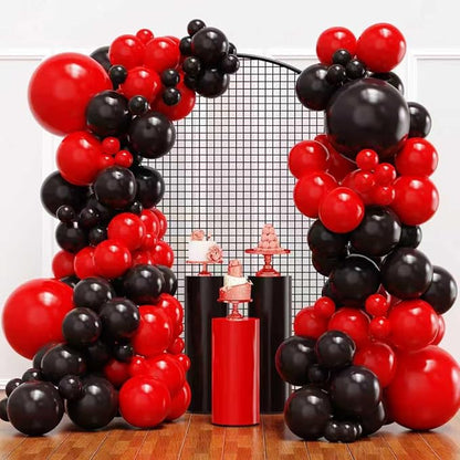 YMSZ Red and Black Balloons Arch Kit, Different Size by YMSZ