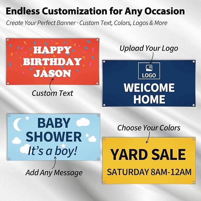 Personalized Custom Vinyl Banner 3–10 ft – Printed Sign - Image 2
