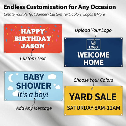 Personalized Custom Vinyl Banner 3–10 ft – Printed Sign - Image 2