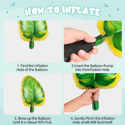 Tropical Balloons, 12 Inch Colorful Hawaiian Latex Balloons - Image 3