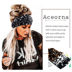 Boho Headbands Wide Knot Hair Band Elastic Turban Head Band Stretch Twist Head Wraps Fashion Hair Accessories for Women 3 Pcs (Set B)