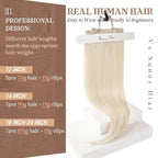 Ve Sunny Clip in Human Hair Extensions Blonde Clip in Hair Extensions, Real Hair Extensions Clip in Human Hair, Long Straight Hair Extensions Clip ins 24inch 7pcs 120g