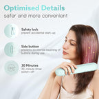 Cordless Hair Straightener Brush - Webeauty Portable On-The-Go Straightener for Women | USB Rechargeable, Fast Heating, 200M Negative Ions, 6400mAh, Perfect for Daily Commute & Short Trips (Ice Blue)