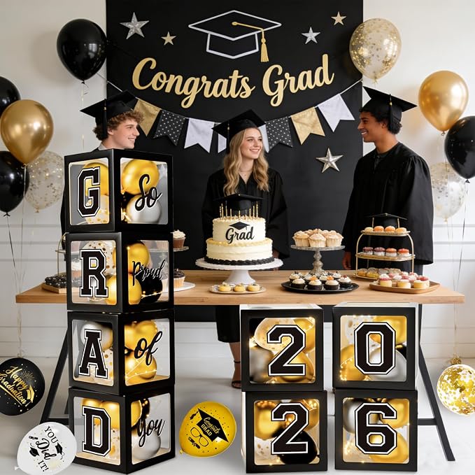 Graduation Decorations Class of 2026, Balloons Boxes - Image 7