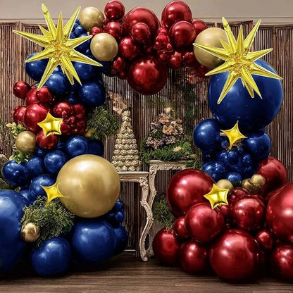 Double Stuffed Burgundy Balloon Arch - Image 7