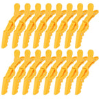 Ondder 14 Pcs Yellow Hair Sectioning Clips - Alligator Hair Clips for Coloring, Cutting and Styling Hair Accessories for Women, Men, Girls, Teens