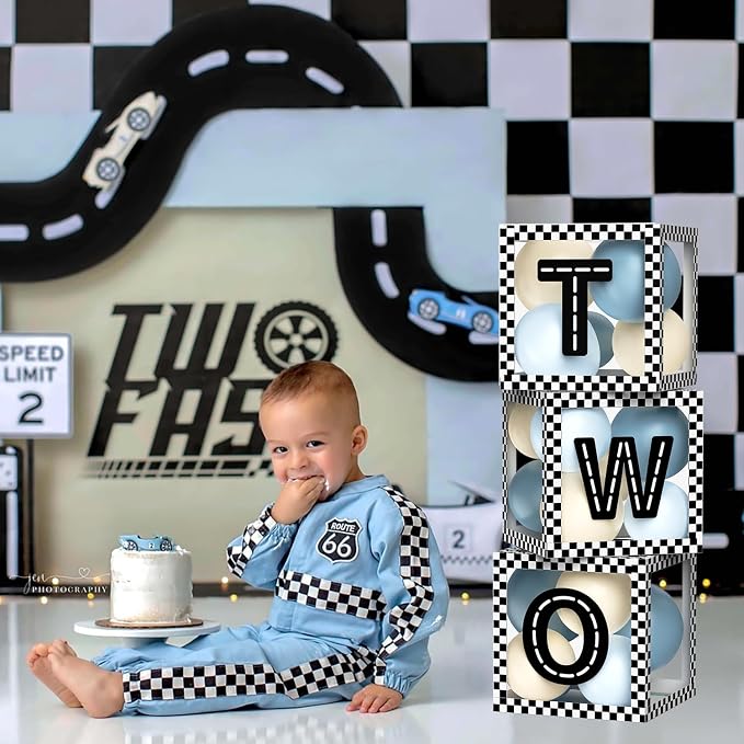 Two Fast Birthday Decorations for Boys, Race Car TWO Boxes - Image 5