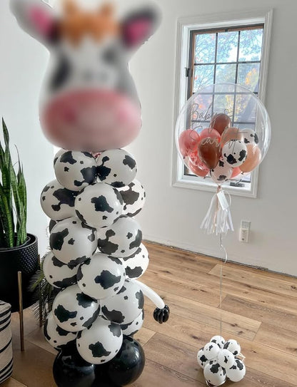 Cow Print Balloons, Farm Animal Latex Balloons - Image 6