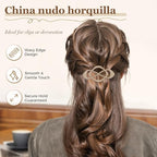 4 Pack Vintage French Barrette Hair Clips, 2026 New Hair Clip Accessories for Women, Strong Hold No Slip Styling (Style C)