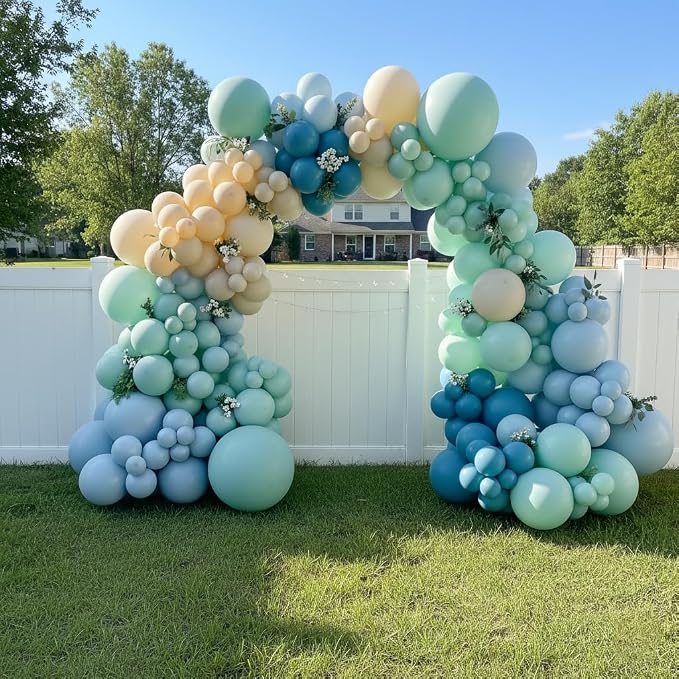 163Pcs Under The Sea Balloon Garland Arch Kit - Image 5