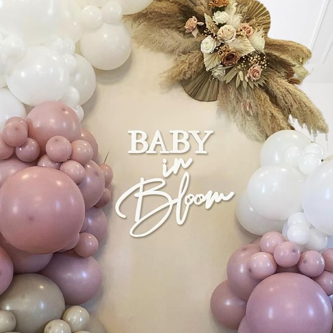 Baby in Bloom Sign, 16”x24” Felt Letter Baby Shower Sign Baby in Bloom Party by MASTRON