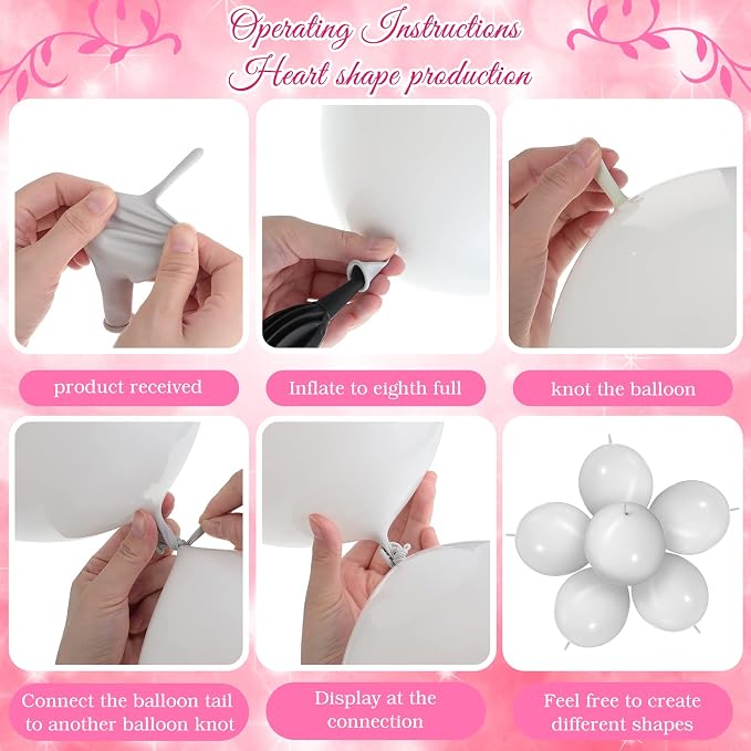 100 Pcs Link Balloon Quick Linking Latex Connected Balloons Linkable - Image 6