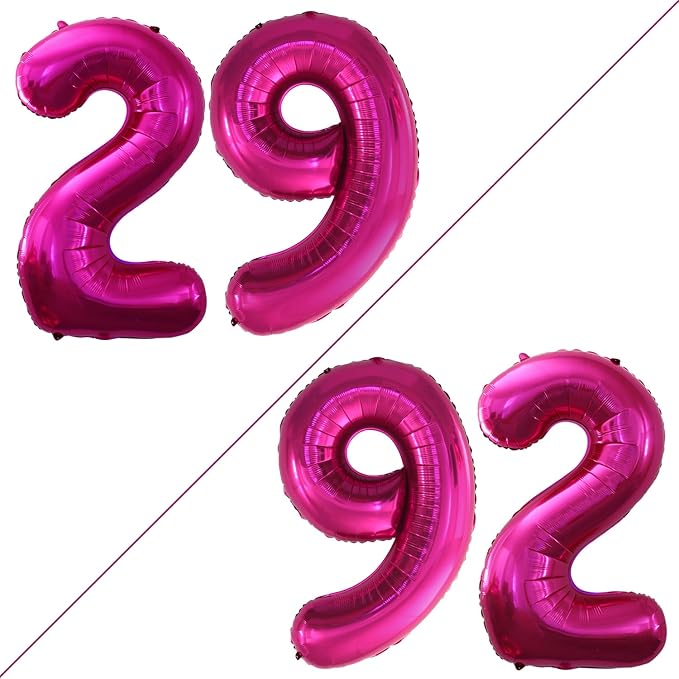 Number 29 Balloons for 29th Birthday Party Decorations, 42 Inch Jumbo Foil by GOER