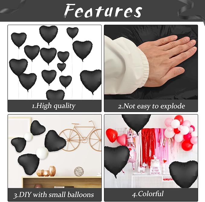 Foil Heart Balloons - Image 3