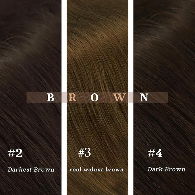 Ve Sunny Brown Hair Extensions Clip in Real Human Hair 20 inch Double Weft Remy Straight Human Hair Extensions Clip ins for Women 7pcs 120g
