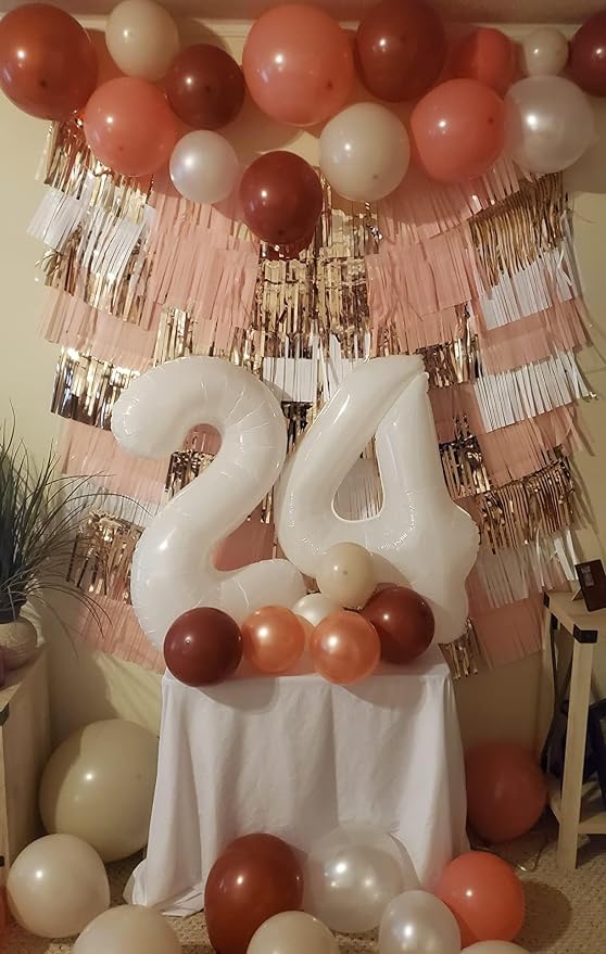 4 Balloon 40 inch White Number Balloons - Image 4