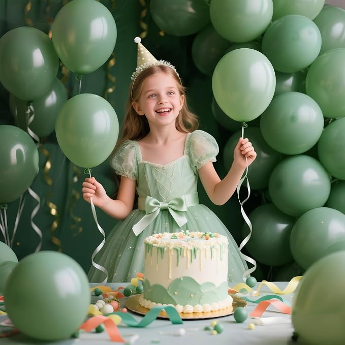 200pcs Sage Green Balloons 5 Inch, Small Mini Latex Balloons - Image 5