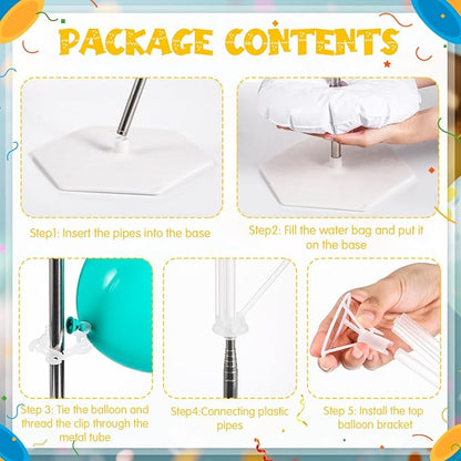 Kasyat 8 Sets 9.1ft Balloon Column Stand Kit - Image 5