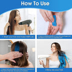 Temporary Hair Color Wax Kit, Stocking Stuffers for Teen Girls age 4 5 6 7 8 9 10+ Hair Dye Color Wax Washable Crazy Hair Style with Wiggle Eyes & Face Pens (Blue)