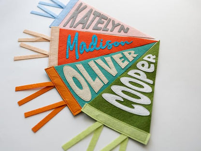 Personalized Name Pennant, Custom Felt Wall Decor - Image 7