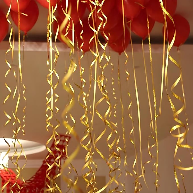 500 Yards Gold Shiny Curling Ribbon Shiny Metallic Roll - Image 4