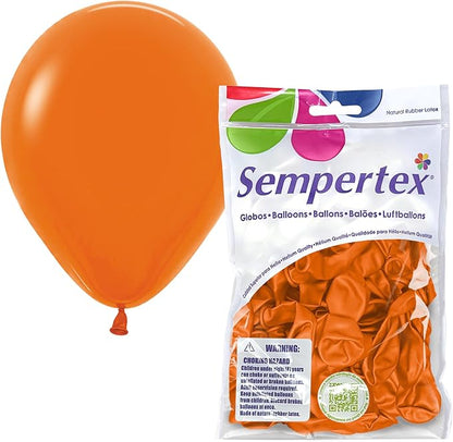 Sempertex Fashion Orange Balloons, 5 Inch, Graduation, Baby Shower, Anniversary by Sempertex