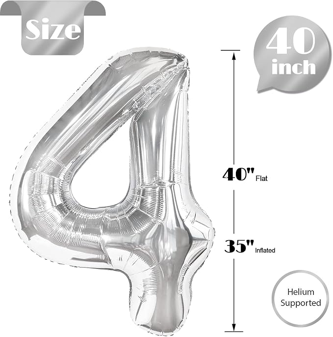 Sliver 4 Balloon - Image 5