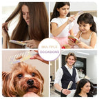 Large Wide Tooth Hair Comb 7.3 in, LADYAMZ [Tortoise Shell] Cellulose Acetate Round Tooth Comb for Straight/Curly Hair,Short/Long Hair Women Men or Kids, Easy Detangling Wet or Dry, Anti-static