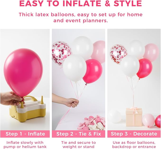 LovesTown Rose Pink Balloon Garland Kit - Image 6