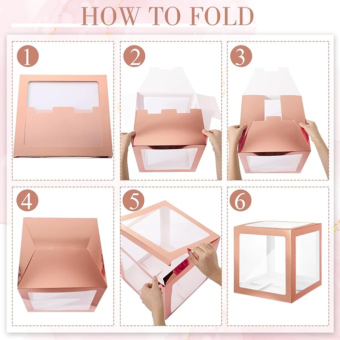 Thyle 12 Pcs Transparent Balloon Boxes Clear Balloon Boxes - Image 3