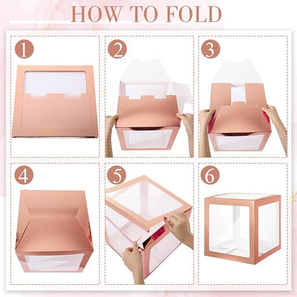 Thyle 12 Pcs Transparent Balloon Boxes Clear Balloon Boxes - Image 3