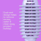 Conair Curl Define Pro Hair Brush for Curly Hair, For Shorter Hair with Loose Curls, Dual Vents with Continuous Grooves, Mixed Bristles for Frizz-Free Detangling, Smoothing, and Curl Definition