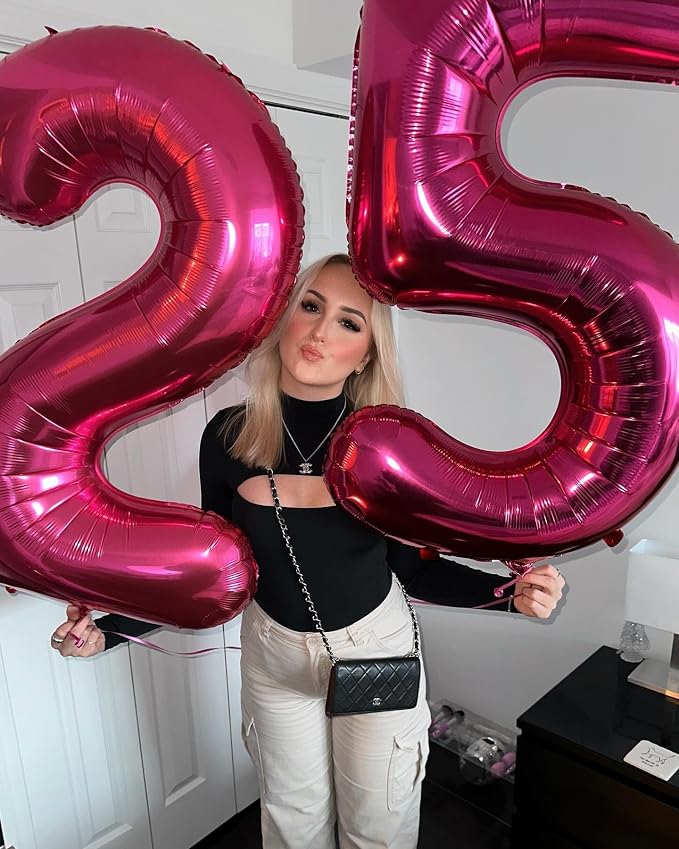 Hot Pink 5 Balloon - Image 9