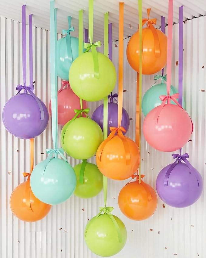 Jenaai 30 Set Pastel Round Foil Balloons Bulk 22 Inch 4d Metallic Giant by Jenaai