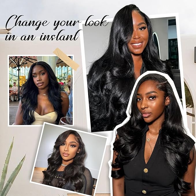 13x4 Full Frontal SKINLIKE Real HD Lace Wig, Vivid Pre-Plucked Hairline Bleached Knots 0.10mm Ultra-thin HD Lace Body Wave 200% Density Full Cuticle Aligned Remy Hair 30 Inch