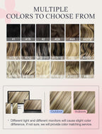 DOORES Invisi Edge Tape in Hair Extensions Human Hair, Light Brown Highlighted Medium Blonde 10 Injection Tape-ins with 10 Injection Tape-ins 50g 14 Inch, Virgin Tape in Extensions