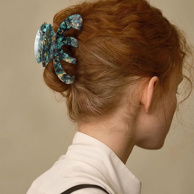 Jayongnee Clips for Women - Octopus Claw Clip - Hair Clips for Long and Thick Hair, Non-Slip Big Claw Strong Hold Hair Unbreakable 3 PCS (claw clip-C)