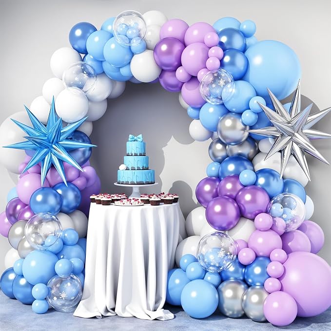 Snow Balloon Garland Arch Kit - Image 5