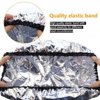 TCOTBE 2 pieces conditioning caps made of aluminum foil, thickened shower caps for hot oil treatment, reusable hair processing caps for home and salon use, hair dyeing and hot oil treatment tools