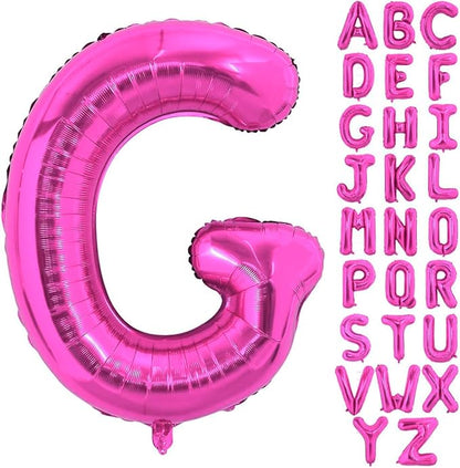 Hot Pink Letter G Balloons, G Letter Balloon 40 Inch Foil G Balloon | Hot Pink by BBPOOL