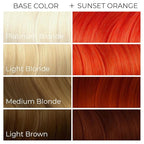 ARCTIC FOX Vegan and Cruelty-Free Semi-Permanent Hair Color Dye (8 Fl Oz, SUNSET ORANGE)