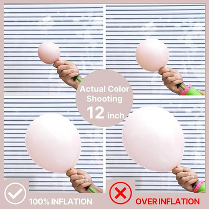 PartyWoo Beige Balloons 101pcs 12 Inch Boho Cream Ivory Neutral White Latex - Image 3