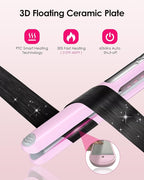 NOVUS Flat Iron Fast Heating Ceramic Hair Straightener Irons with 1.4" Wide Floating Board Adjustable Temperature alisador de Cabello Negative Ions Straightener