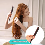 Boar Bristle Styling Brush with Rat Tail for Curly Hair Sectioning, Backcombing, and Smoothing